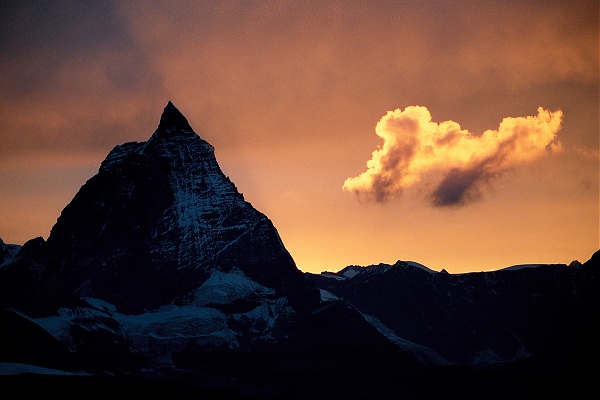 Alpejski zachód słońca