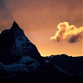 Alpejski zachód słońca
